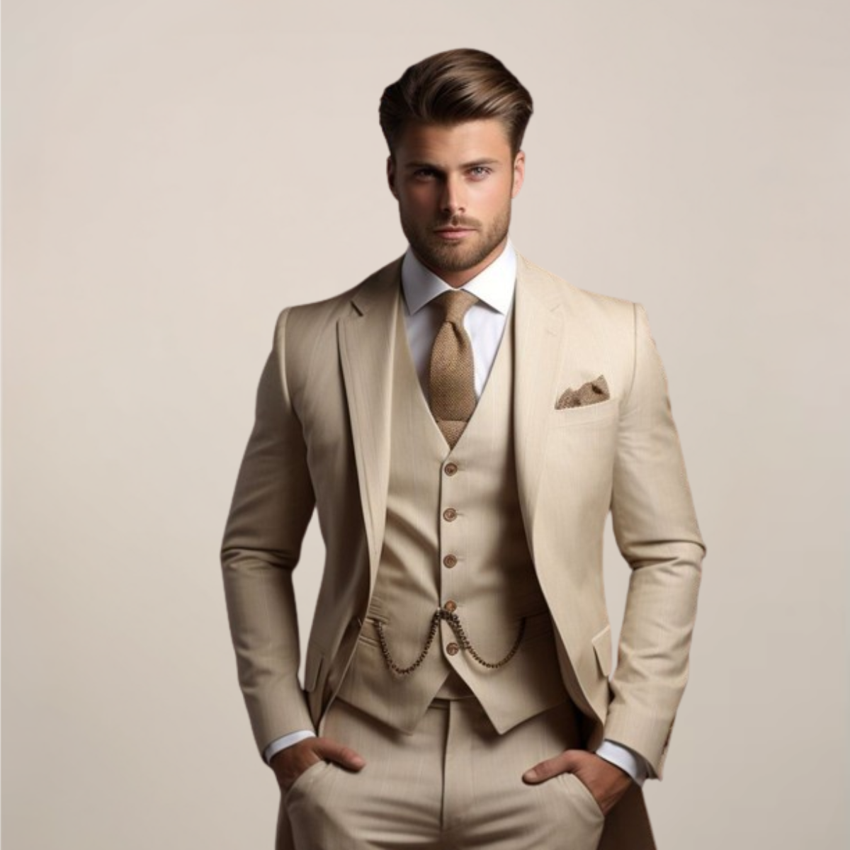 Georg | Spring Formal Three-Piece Suit for Men