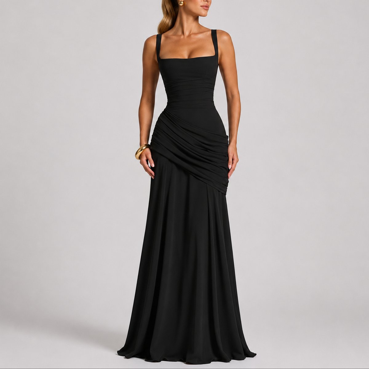 Elise | Leichtes und bequemes Herbsthochzeits Maxikleid