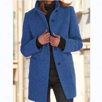 Emma | Eleganter and Zeitlose Woll-Trenchcoat mit Stehkragen