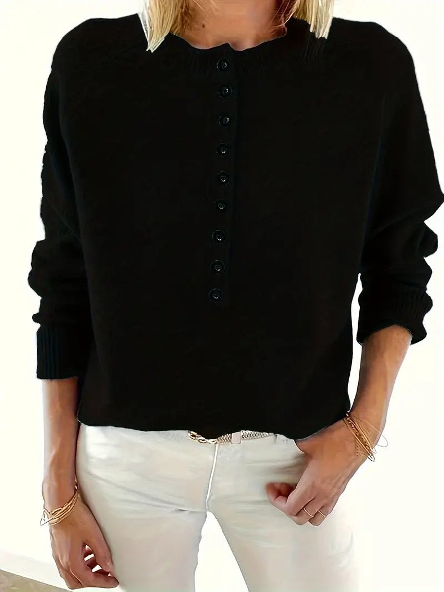 Kerstin | Komfortabler V-Ausschnitt Damen Strickpullover