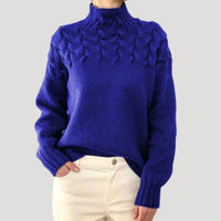 Sophia | Eleganter Und Bequemer Zopfstrick Rollkragenpullover
