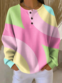 Claudia | Wärmender und Moderner Damen Waffelstrick Pullover