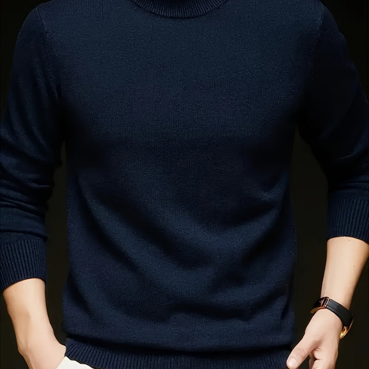 Jonah | Mock Neck Knit Sweater für Männer