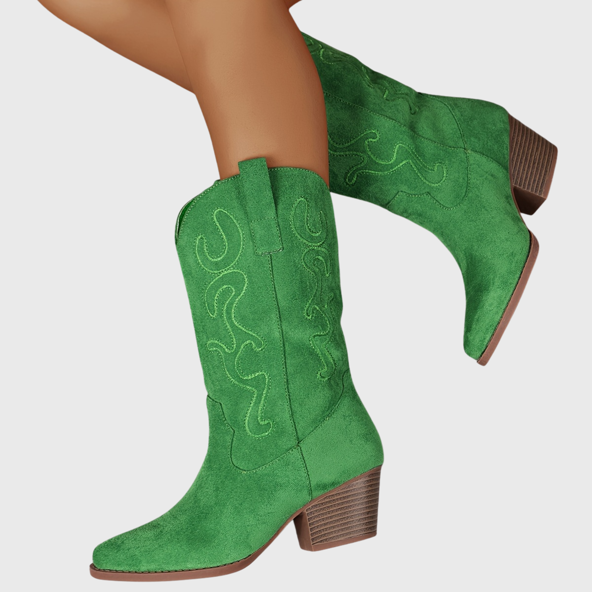 Marielle | Farbenfrohe und stilvolle weitem Schaft Cowboystiefel