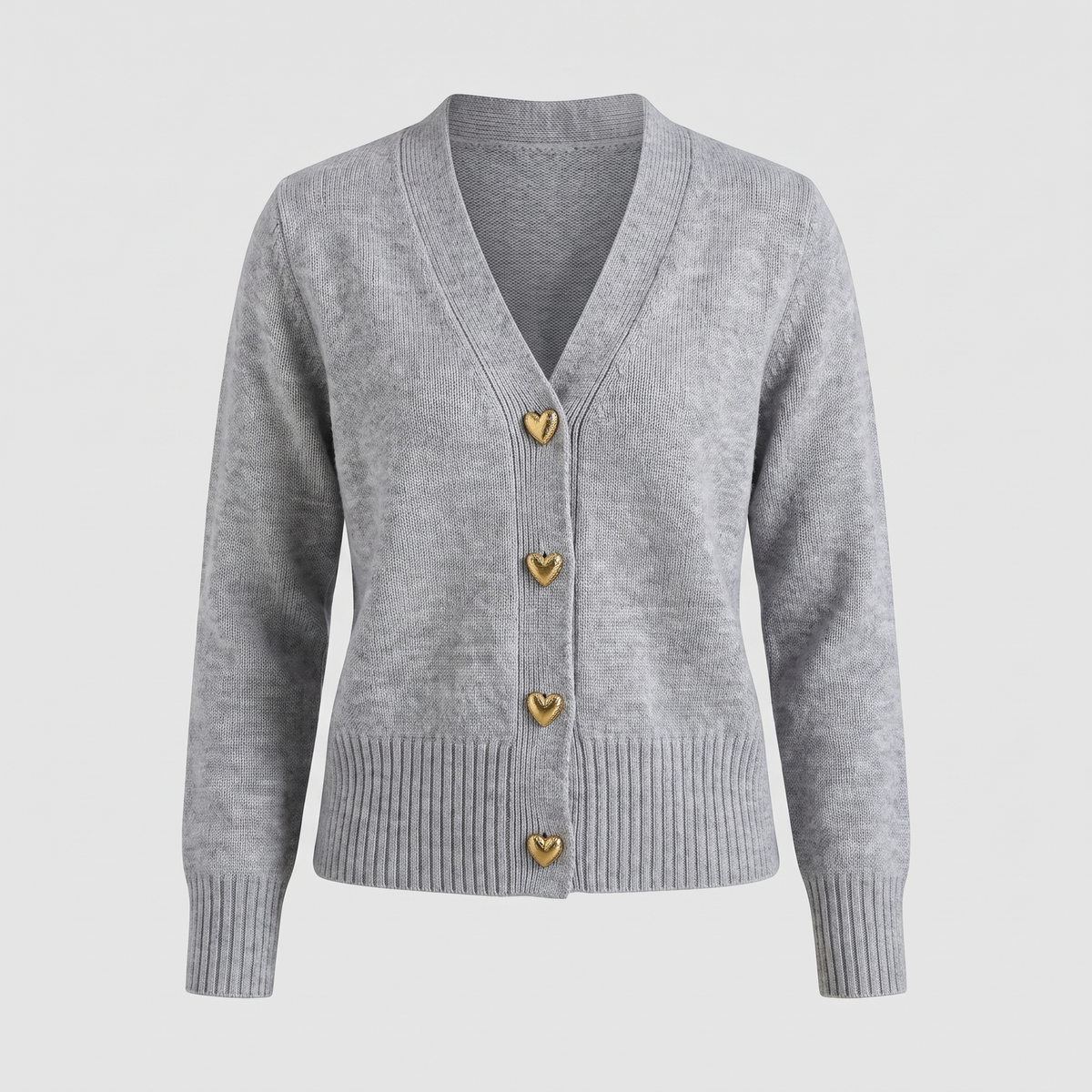 Maisie | Cardigan mit Herzknöpfen für Frauen
