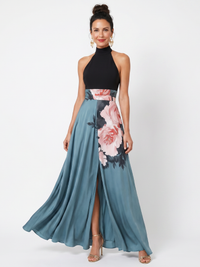 Sarah | Elegantes und feminines floralem Maxikleid