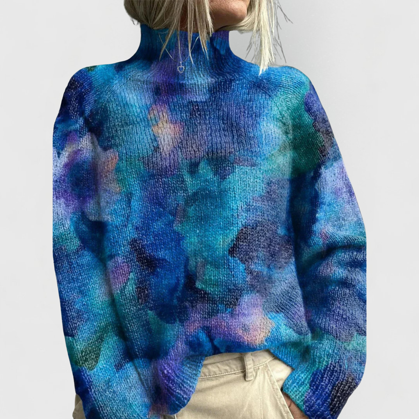Alina | Stilvoller und kuscheliger Naturmotiv Strickpullover