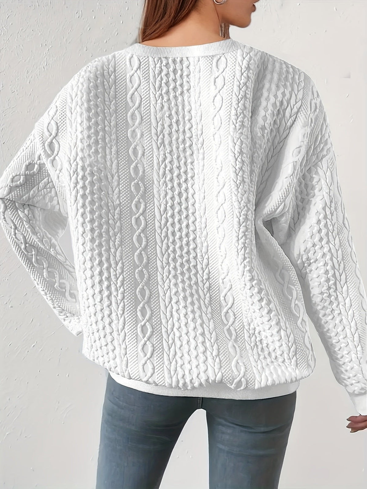 Joyce | Textured Cable-Knit Sweatshirt for Timeless Comfort
