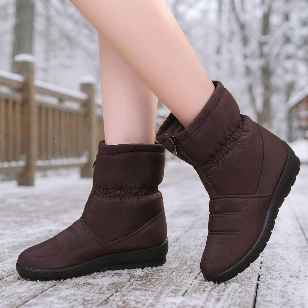 Frostbella | Mid-Calf Snow Boots – Warm and Stylish for Winter