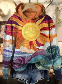 Nadine | Farbenfroher und Lässiger Damen Kapuzenpullover