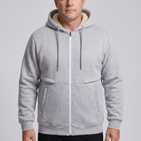 Marco | Warme und kuschelige Teddy Fleece Jacke mit Kapuze