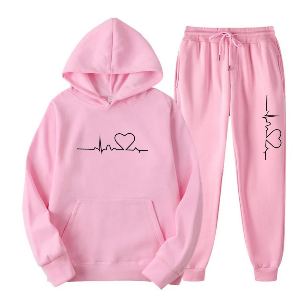 Drune | Damen Trainingsanzug Set – Bequeme Hoodie mit Print