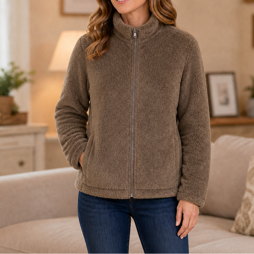 Velora | Fleecejacke mit Stehkragen – Warm und Bequem für Frauen