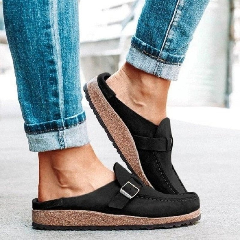 Karolin | Ergonomische und bequeme Damen orthopädische Pantoletten