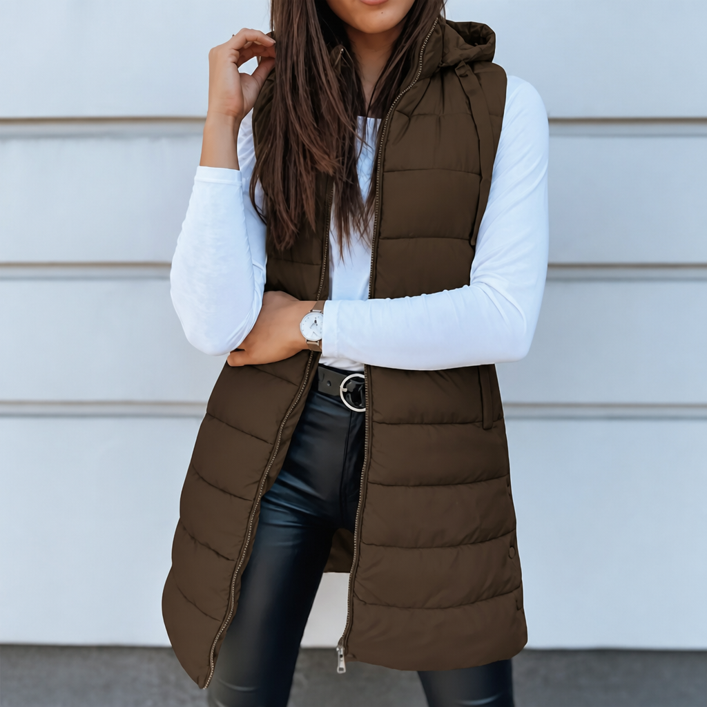 Wearbella | Longline Puffer Vest – Warm en Casual Damesstijl