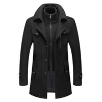 Lukas | Eleganter und warmer Herren Doppellagiger Mantel