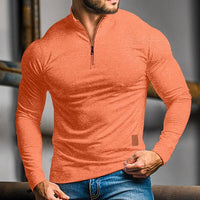 Oliver | Modernes und bequemes Langarm Polo Shirt mit Viertelreißverschluss