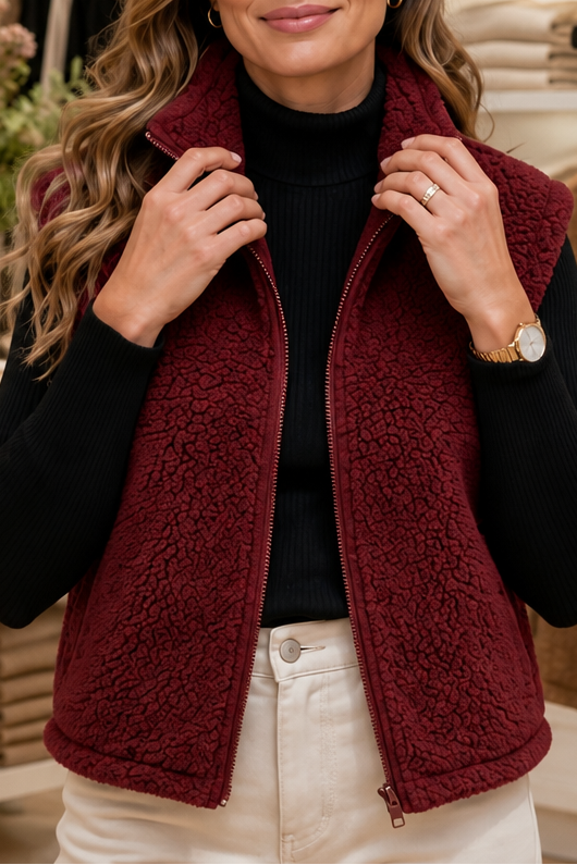 Wearbella | Stand Collar Thermal Puffer Vest voor Dames