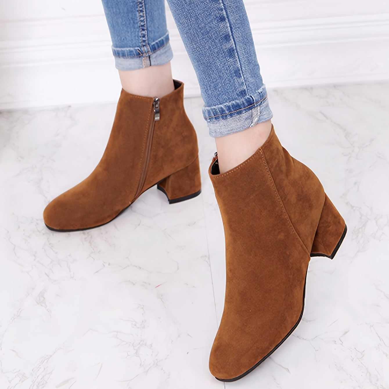 Emilia | Vielseitige Chelsea Stiefeletten mit niedrigem Absatz