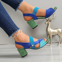 Isabelle | Bequeme und stilvolle Cross-Strap-Schuhe mit Blockabsatz