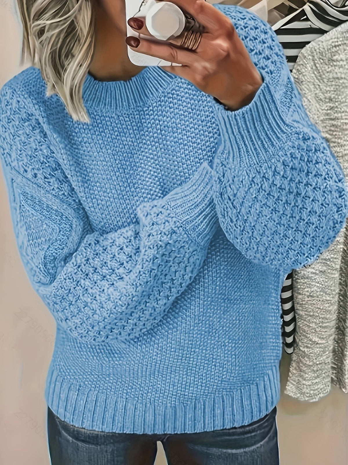 Bonnie | Lantern-Sleeve Sweater – Cozy Everyday Essential for Women
