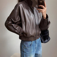 Valeria | Elegante und Lässige Damen Lederjacke