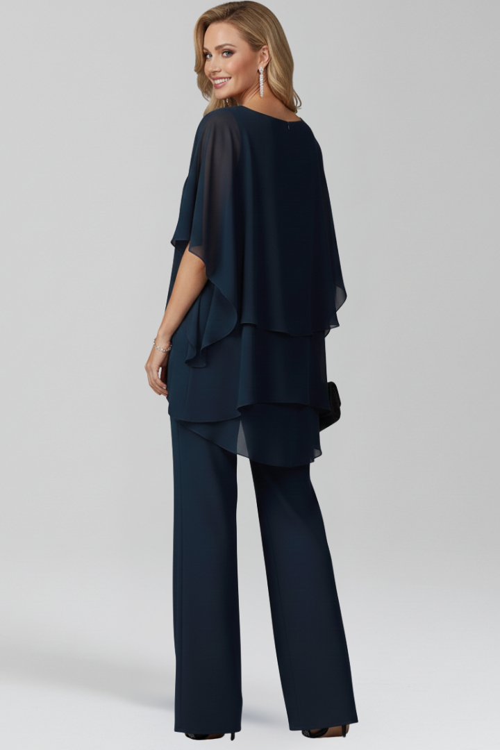 Jana | Wide-Leg Jumpsuit – Elegantes Cold-Shoulder-Design für Damen