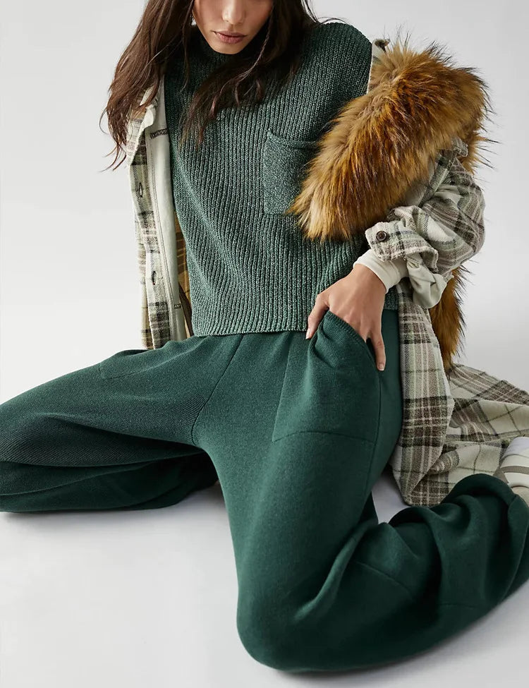 Sara | Elegante und Warme Damen Stricken Strickjacke