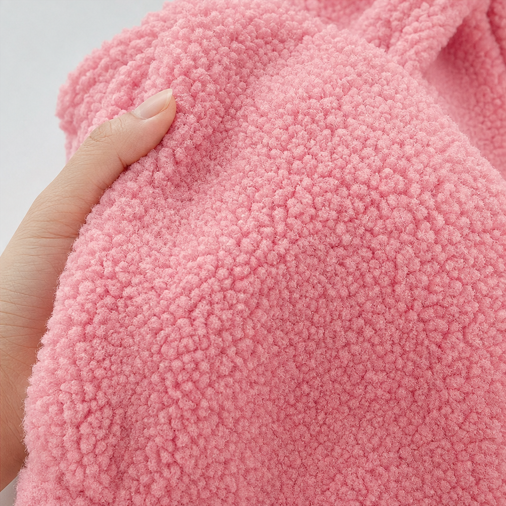Cozelle | Plush Hooded Oversized Zip-Up Jacket