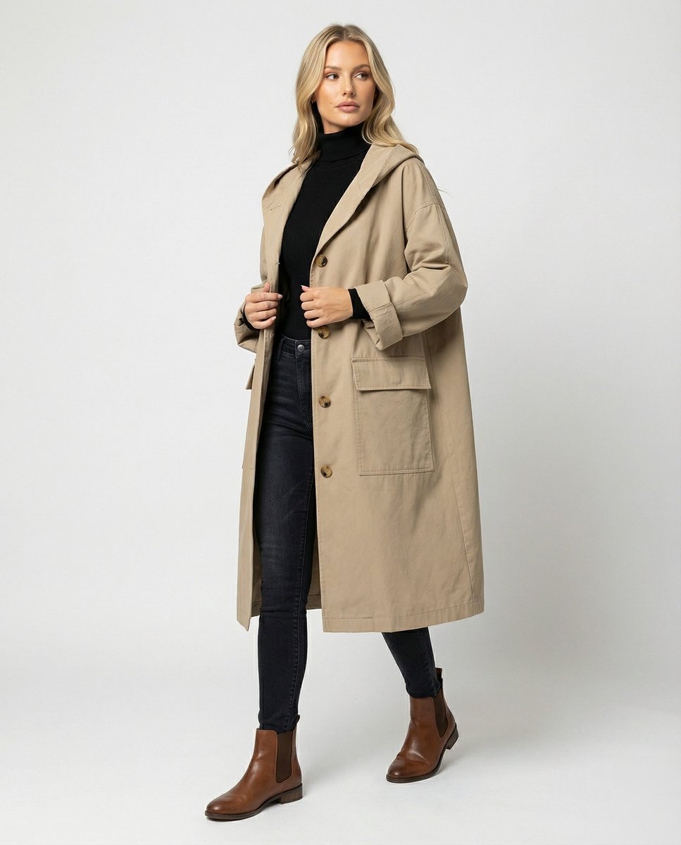 Karolin | Wasserabweisender und eleganter Damen Trenchcoat