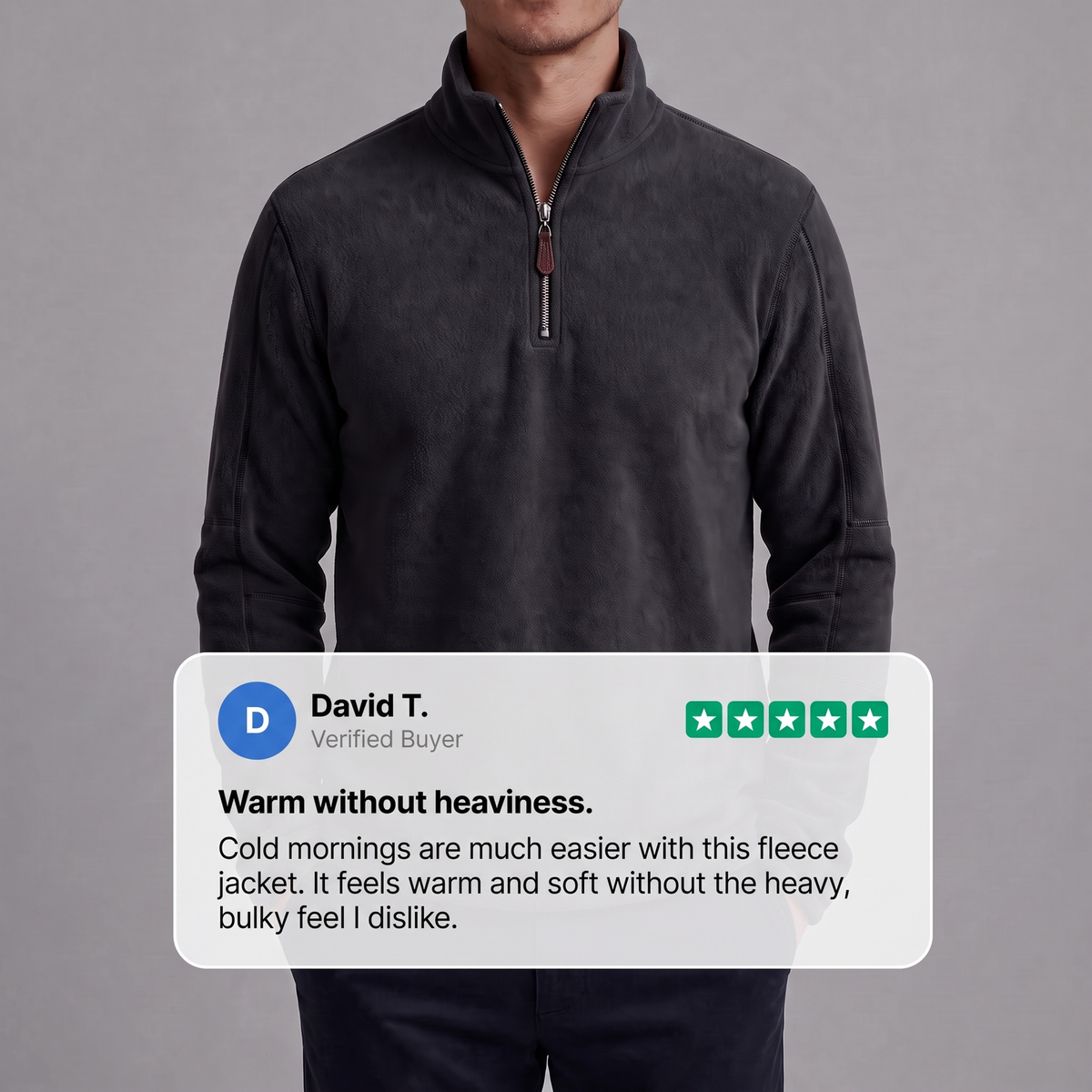 Hollingworth | Warm Quarter Zip – Bequeme, vielseitige Schicht für Männer