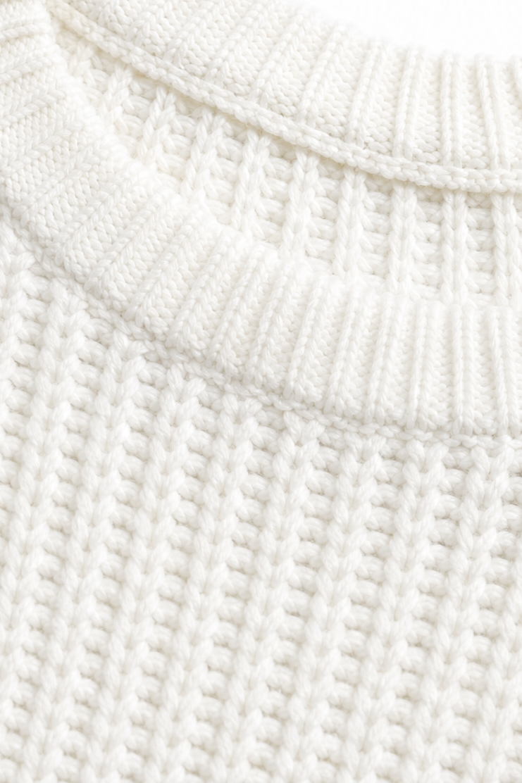 Wrenfield | Oversized Sweater Dress met Ladder Rips