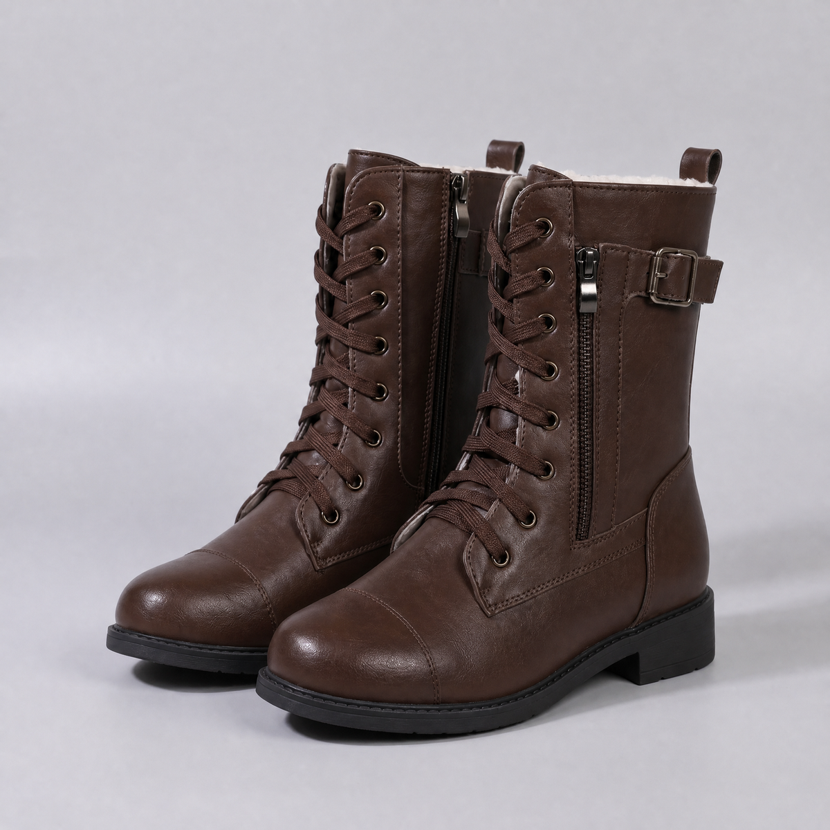 Cecily | Mid-Calf Boots – Elegante Schnürstiefeletten für Damen