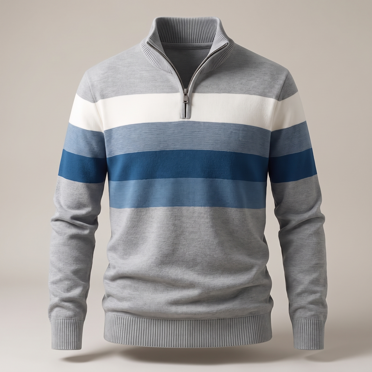 Lorven | Pullover – Midweight Strick mit Viertelreißverschluss