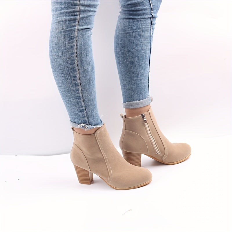 Valentina | Elegante Stiefeletten mit Blockabsatz