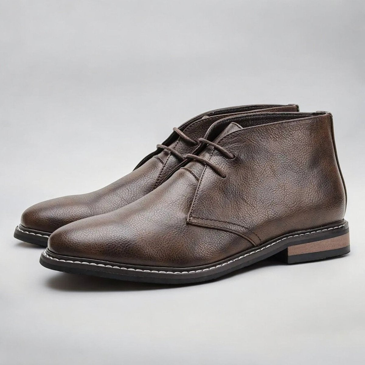 Matthias | Elegant und bequem Leder Herren Chukka Stiefel