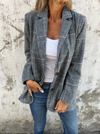Olivia | Stylischer und lässiger Karomuster Blazer