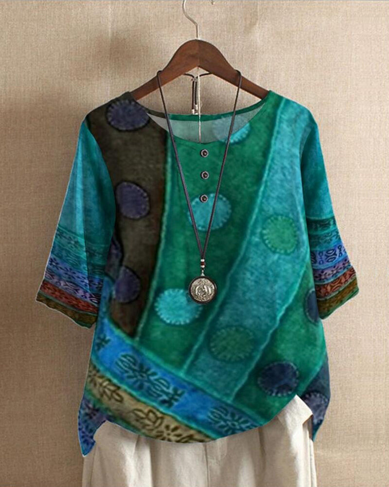 Klaudia | Bequemes und stilvolles Boho Tunika Oberteil