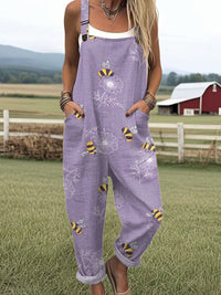 Florina | Verspielter und luftiger Damen Jumpsuit mit Blumenmuster