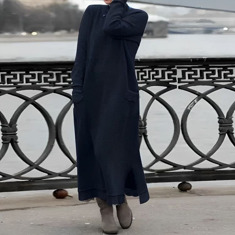 Mara | Strick Maxi Kleid – Bequemes Oversized Design für Winter