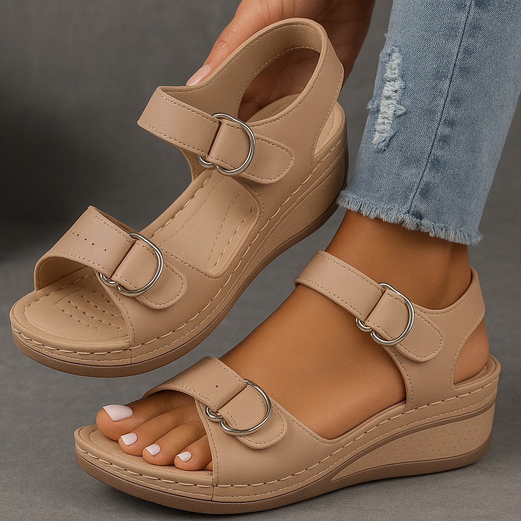 Amelia | Elegante und stilvolle Keilabsatz Sandalen