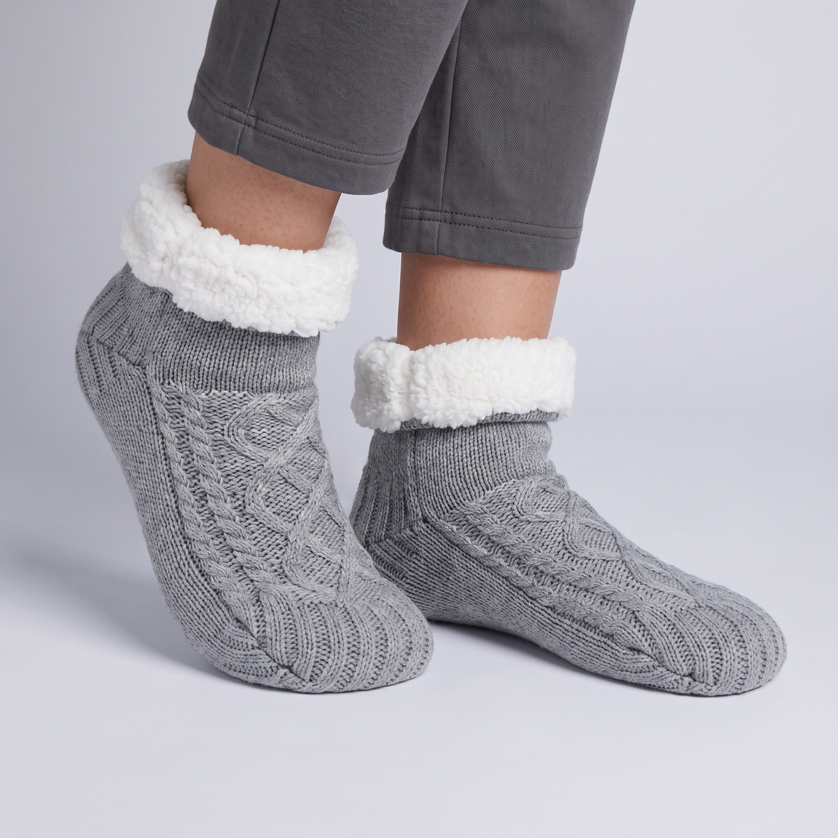 Fleece | Fleece Lined Knit Slippers – Gemütlich für Zuhause