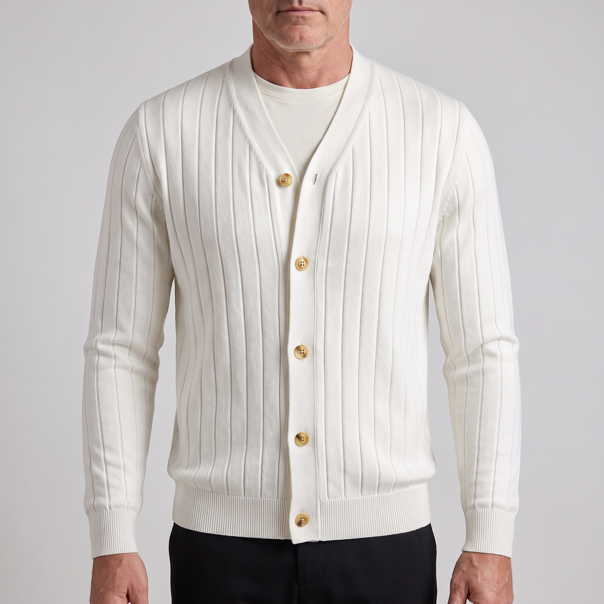 Giorgio Luciano | Cardigan – Elegantes Streifendessin für Männer