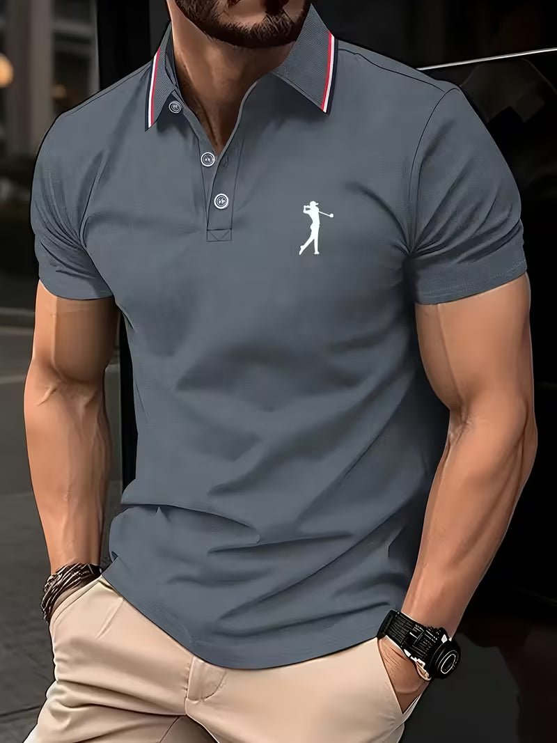 Arnold | Golf Polo-Shirt – Kurzarm mit Print für Männer