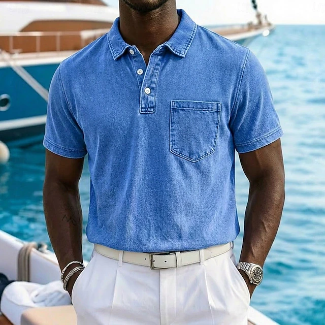 Vincent | Vintage-Washed Polo Shirt – Zeitloser Stil für Herren