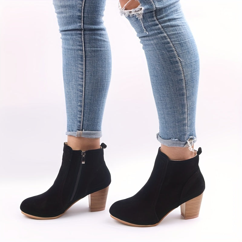 Valentina | Elegante Stiefeletten mit Blockabsatz