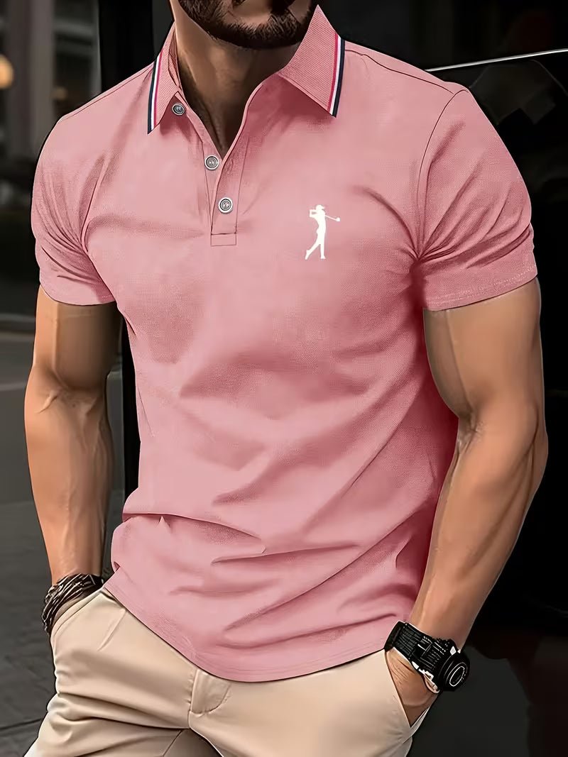 Arnold | Golf Polo-Shirt – Kurzarm mit Print für Männer
