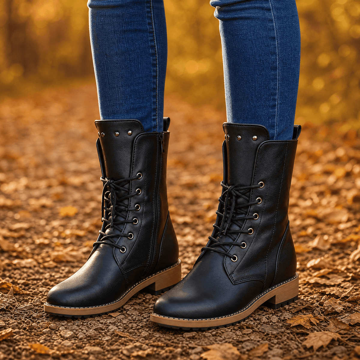 Westlyn | Lace Up Ankle Boots mit Wollfütterung für Damen