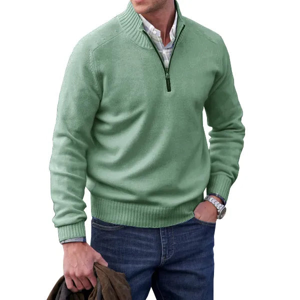 Bastian | Cashmere Pullover mit Reißverschluss – Eleganter Stil