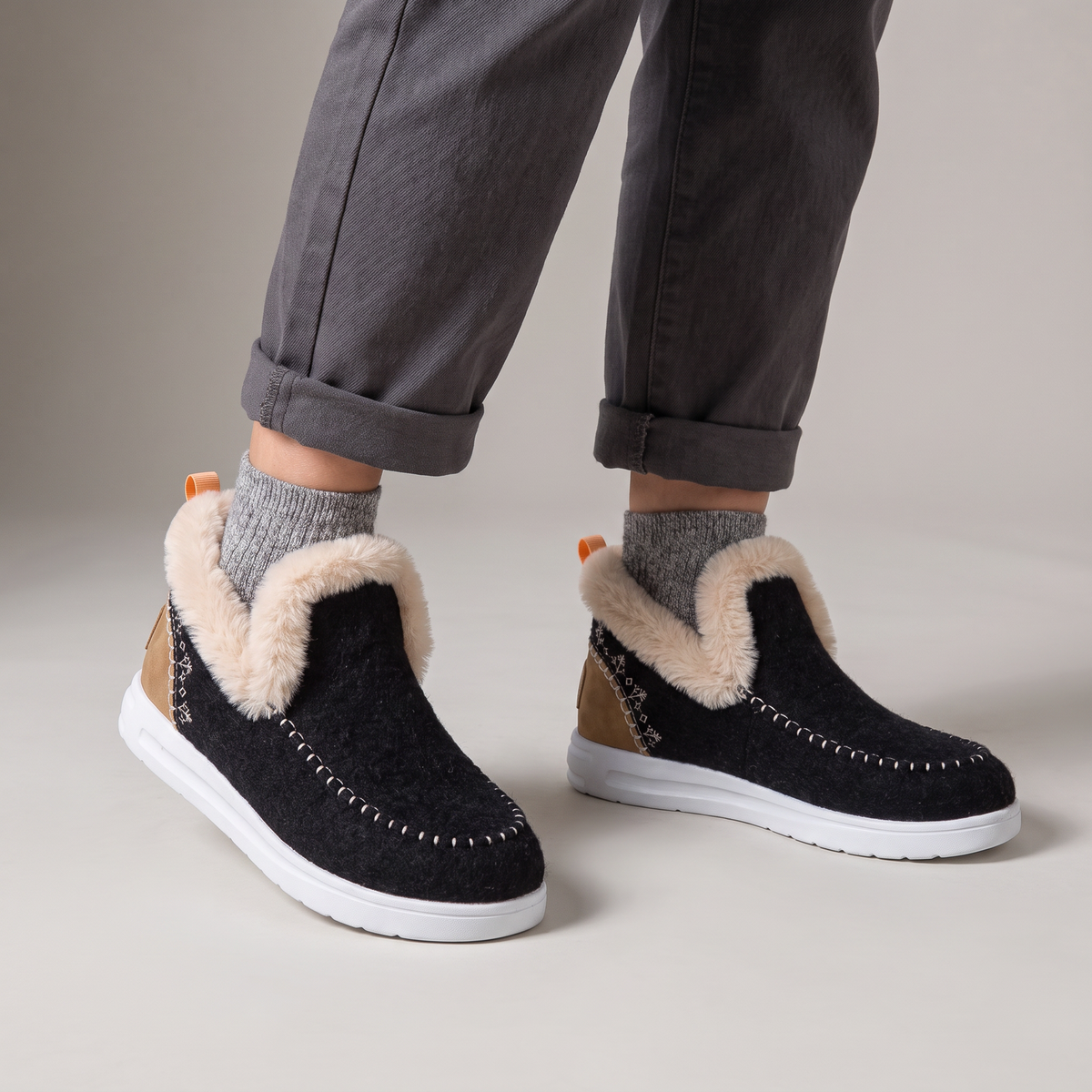 Feland | Slip-On Boots – Gemütliche Fleece-Linie für Frauen